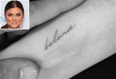 Tiffani Thiessen Debuts Delicate Cursive Tattoo on Her Wrist: 'Leads to ...