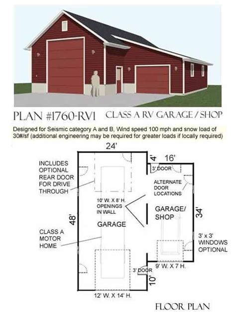 74 best RV garage plans images on Pinterest | Pole barn garage, Pole ...