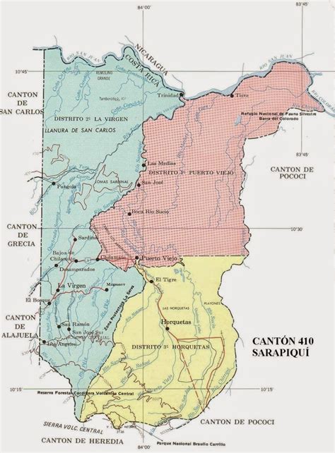 Ubicacion del Canton de SARAPIQUI en la Provincia