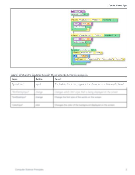 SOLUTION: Activity guide functions make quote maker app - Studypool