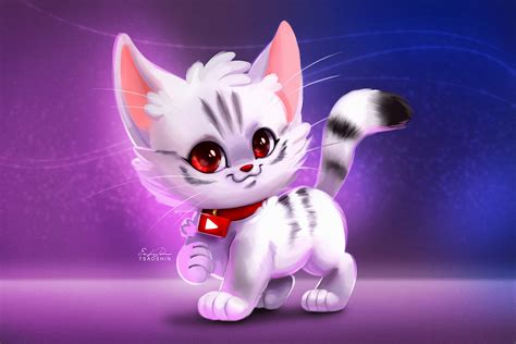 Cute Kitty Digital Art, HD Artist, 4k Wallpapers, Images, Backgrounds ...