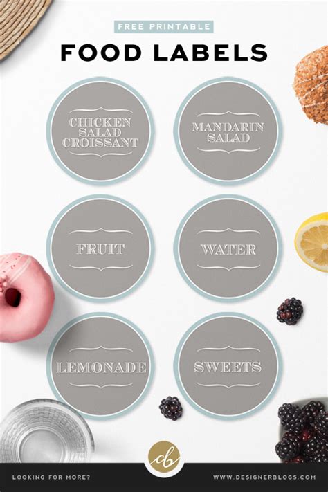 Homemade Food Labels | Free Printable - Designer Blogs