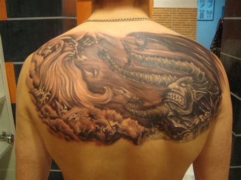 god vs. devil - tatoo by pashaokoismet on DeviantArt