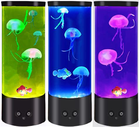 Jellyfish Lamp,Jellyfish Lava Lamp with 16 Color Changing Relax Mood ...