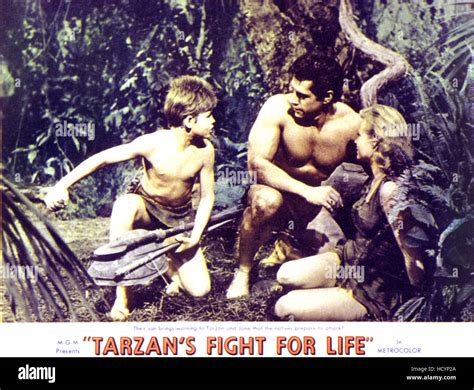 TARZAN'S FIGHT FOR LIFE, Rickie Sorensen, Gordon Scott, Eve Brent, 1958 ...