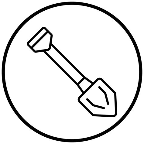 Shovel Icon Style 7881421 Vector Art at Vecteezy