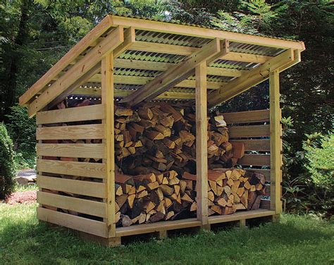 DIY Plans to Build Firewood Shed 5 Cord Sizes - Etsy