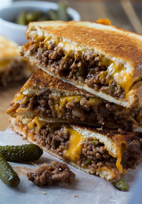 Sloppy Joe Grilled Cheese - Spicy Southern Kitchen