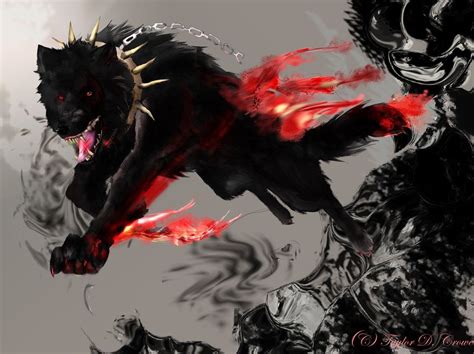 Black demon wolf | Wolves r awesome | Pinterest | Demon wolf