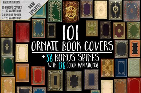 101 Book Covers: Book Cover Digital Paper Decorative Old - Etsy Australia