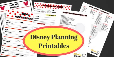 Free Disney Planner Printables - PRINTABLE TEMPLATES