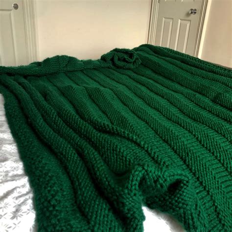 Emerald Green Throw Blanket Extra Large Dark Green Queen - Etsy