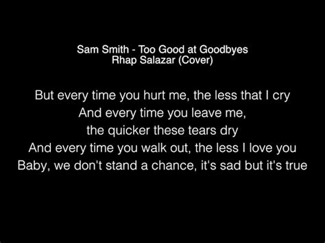 Sam Smith - Too Good at Goodbyes Lyrics Chords - Chordify