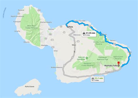 Road To Hana Printable Map - Printable Word Searches