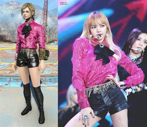 Black Pink Kpop Girl Outfits