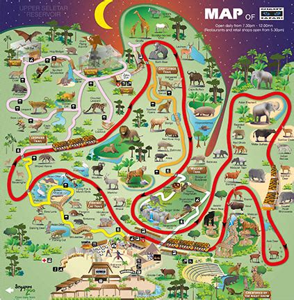 Night Safari map Archives - Sengkang Babies