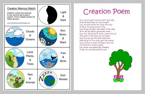 Checkout this great post on Preschool Printables! Creation Bible Crafts ...