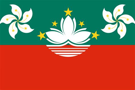 Flag of an union between Macau and Hong-Kong. : vexillology