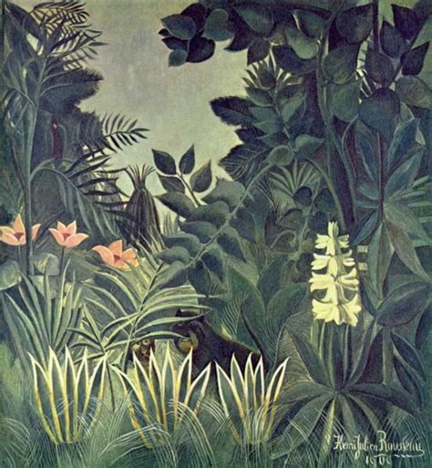 Artista: Henri Rousseau Material: Tinta a óleo Criação: 1909 | Jungle ...