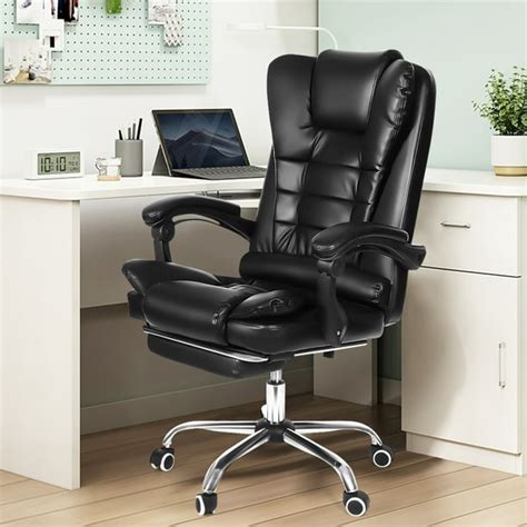 90°~135° Reclining High Back Office Chair,Big and Tall PU Leather ...