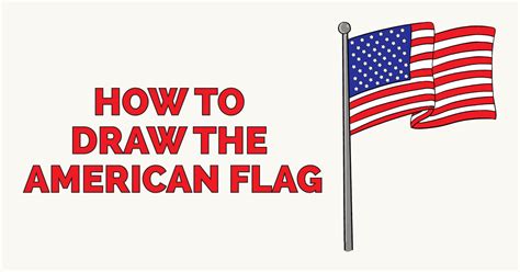 How to Draw the American Flag - Really Easy Drawing Tutoria