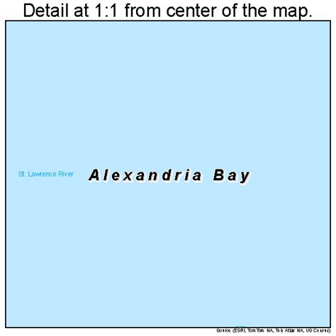 Alexandria Bay New York Street Map 3601187