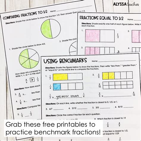 Using Benchmark Fractions to Compare Fractions - Alyssa Teaches