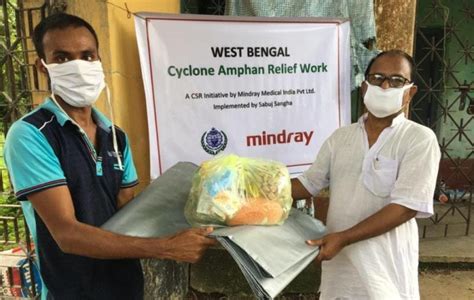 Mindray India Initiates Disaster-Relief Measures after Cyclone Amphan ...