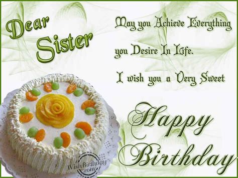 Sweet And Pleasant Birthday Wishes For Sister