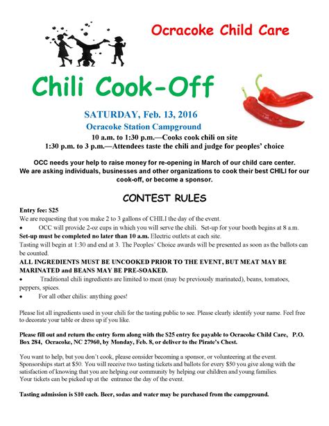 Chili Cook-off rules entry form_Page_1 | Ocracoke Observer