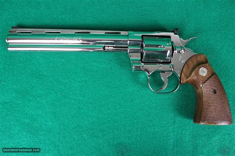 Colt Python .357 Magnum Nickel 8 Inch Barreled Revolver for sale