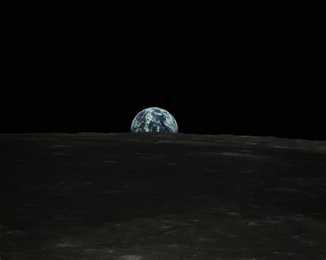 Download wallpaper 1280x1024 earth, planet, moon, view, space standard ...