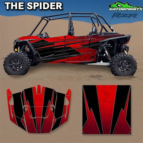 Polaris RZR XP 4 1000 Graphics Decals Wraps - "The Spider"