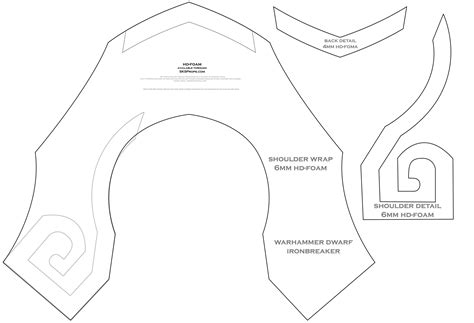 Printable Eva Foam Armor Templates - Printables Template Free