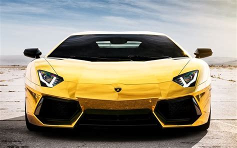 Download wallpapers Lamborghini Aventador, LP 700-4, gold Lamborghini ...