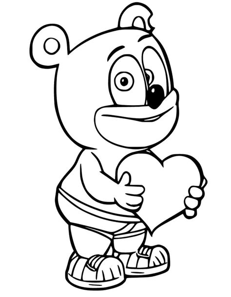 Gummy Bear Coloring Pages - Free Printable Coloring Pages for Kids