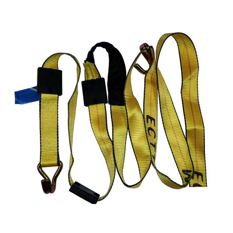 ECTTS 10' Car Hauler Straps with Double J Hooks, Tire Grippers, and ...