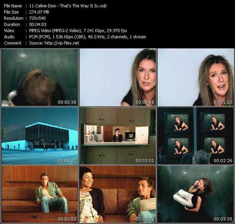 Celine Dion «That's The Way It Is» VOB File