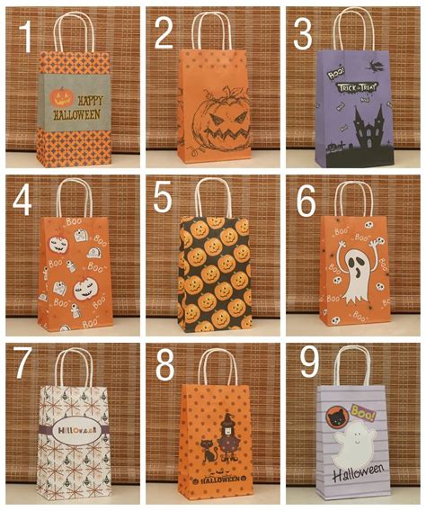 Halloween paper bag Wholesale 9 colors Kraft paper bag,Festival ...