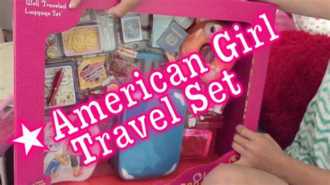 American Girl Doll Travel Set - YouTube