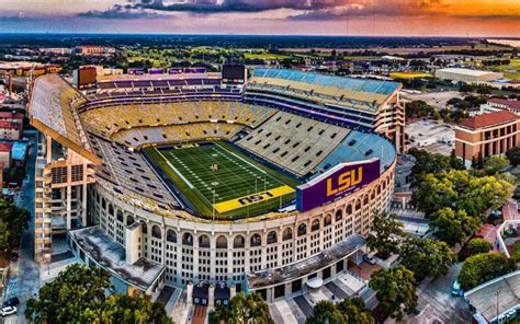 Download wallpapers Tiger Stadium, Louisiana State University, Baton ...