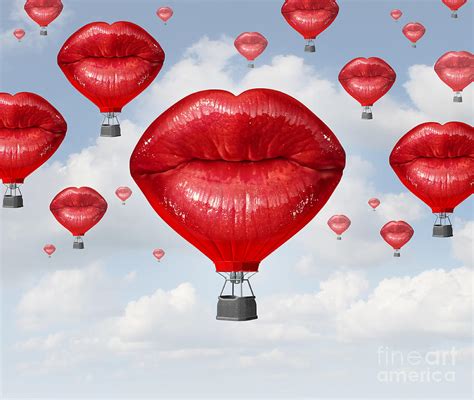 Love Balloons As A Hot Air Balloon Made Digital Art by Lightspring ...