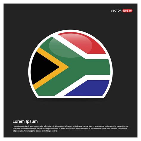 South Africa flag design vector 13284217 Vector Art at Vecteezy