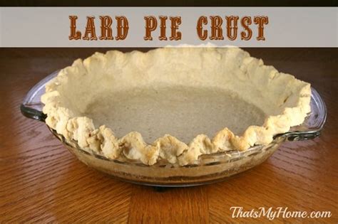 Lard Pie Crust (That's My Home) | Lard pie crust, Food processor ...