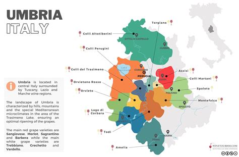 Map Of Italy Umbria - Jobie Lynelle