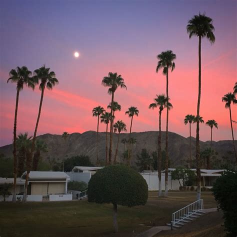 Beautiful Palm Springs' sunset at Canyon View Estates. #palmsprings ...