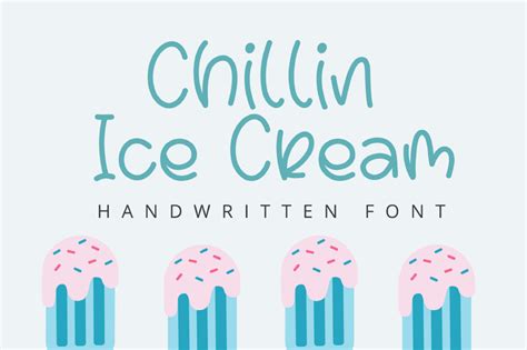 Chillin Ice Cream Font | dafont.com