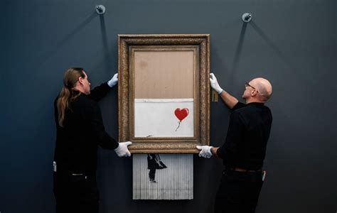 Banksy’s Infamous Shredded Painting Is Out of the Bin and Back at ...