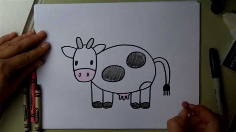 How To Draw A Simple Cow