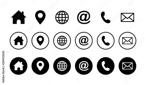 Web icon set. Website set icon vector. for computer and mobile Stock ...